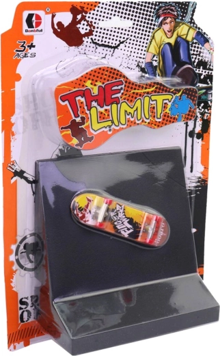 Set di fingerboard (skateboard da dita) con rampa - 1 pezzo