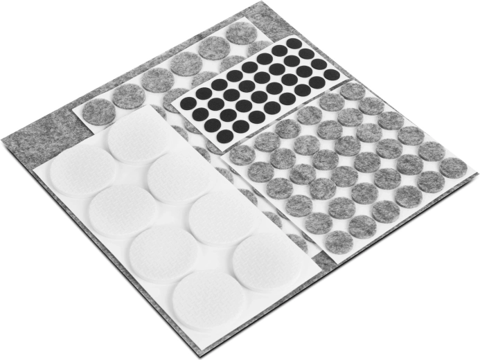Set di feltrini per mobili, 125 pezzi