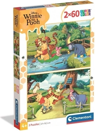 Puzzle Clementoni 2×60 pezzi Winnie the Pooh