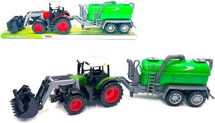 Trattore con macchina agricola