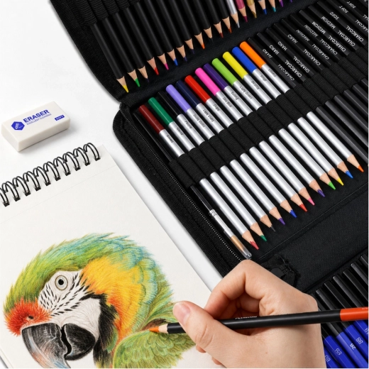 Disegna subito – sketchbook A5 e accessori nella confezione