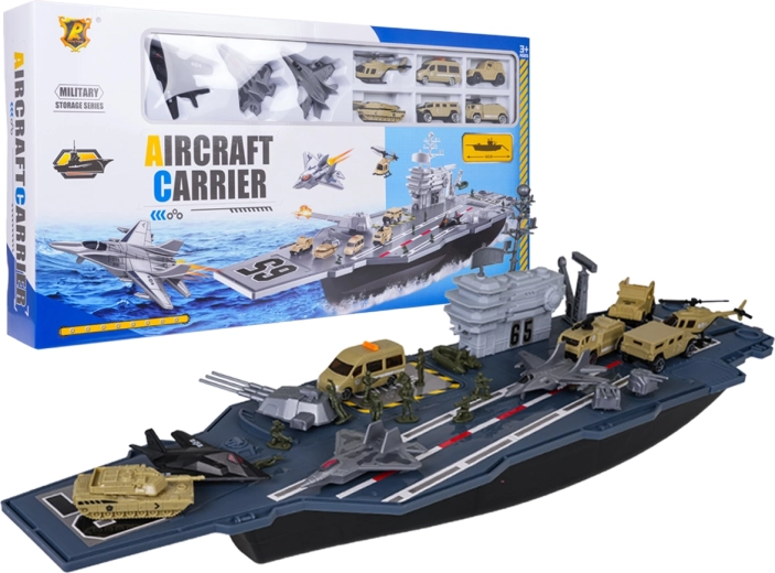 Portaerei militare con accessori