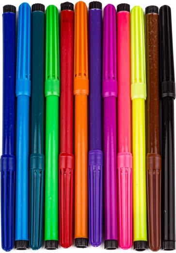 12 pennarelli colorati inclusi