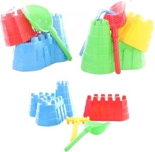 Set da spiaggia castello di sabbia