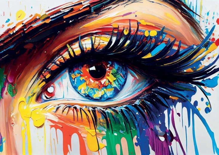Puzzle Occhio Colorato 1000 pezzi