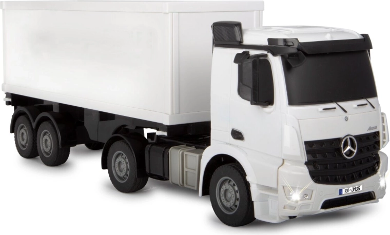 Autocarro realistico con container funzionale