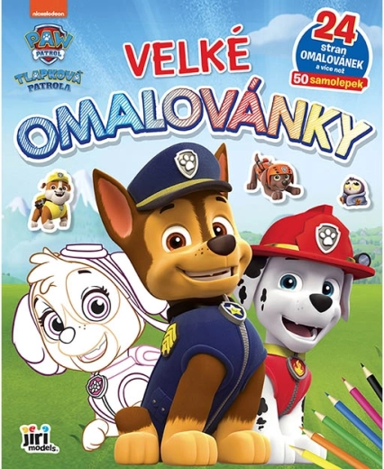 Maxi album da colorare Paw Patrol con adesivi