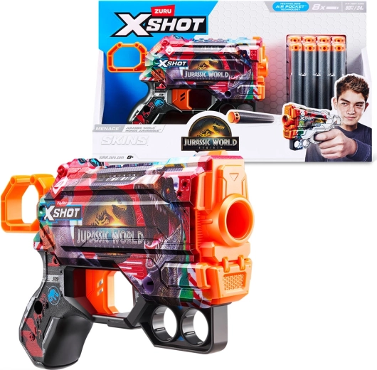 X-SHOT Jurassic World Menace con 8 proiettili in schiuma
