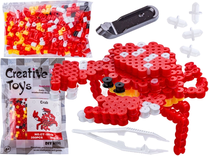 Perline da stirare 3D – sagoma granchio (sacchetto) - 1 pezzo