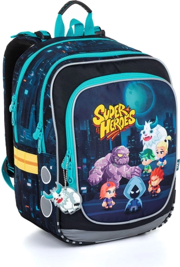 Zaino scolastico leggero Topgal ENDY con motivo Yeti
