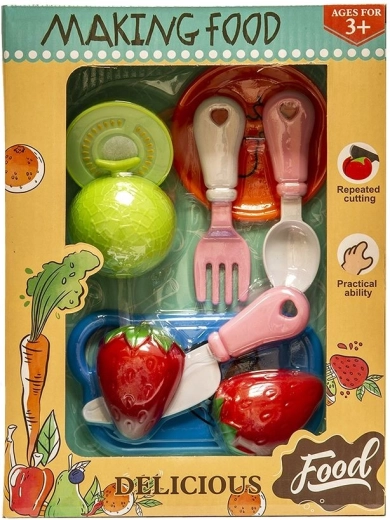 Piccolo set di frutta da tagliare con accessori - 1 pezzo