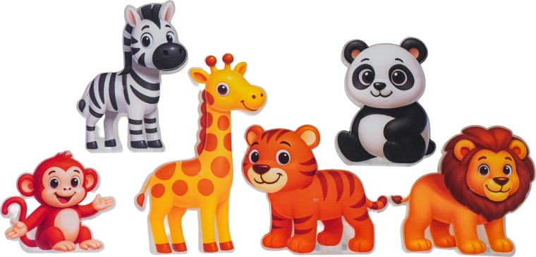 Uno zoo pieno di animali allegri