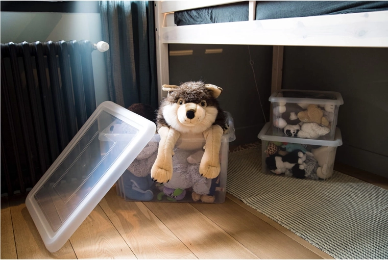 Risparmio di spazio con coperchio impilabile