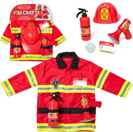 Melissa & Doug costume da pompiere con accessori