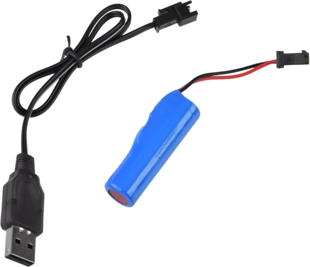 Batteria ricaricabile e cavo USB inclusi