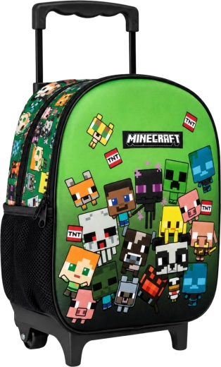 Zaino trolley Minecraft 32 cm verde - 1 pezzo