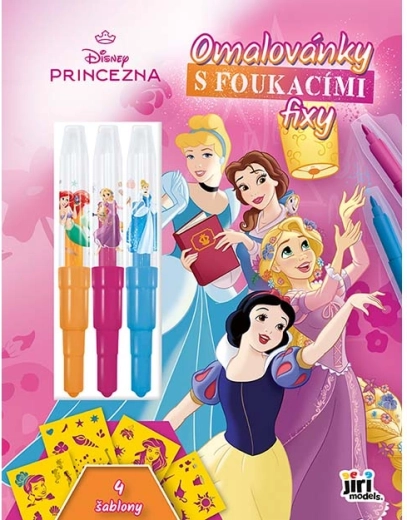 Principesse Disney – album da colorare con pennarelli a soffio