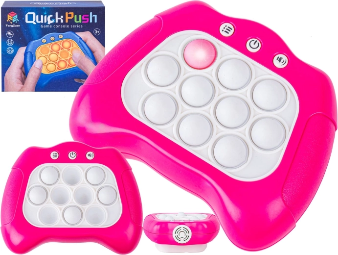 Gioco elettronico antistress Pop It – controller sensomotorio rosa - 1 pezzo