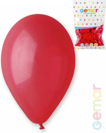 Palloncino in lattice pastello Gemar rosso 26 cm - 1 pezzo