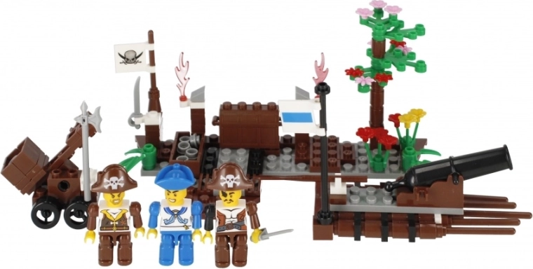 Scene d’azione piratesche con cannone