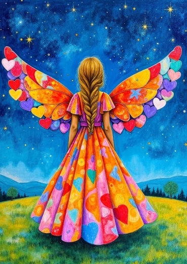 Enjoy puzzle cuore con ali 1000 pezzi