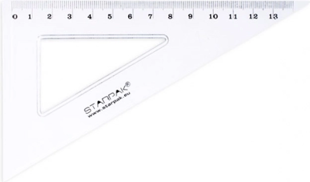 Squadra triangolare 13 cm