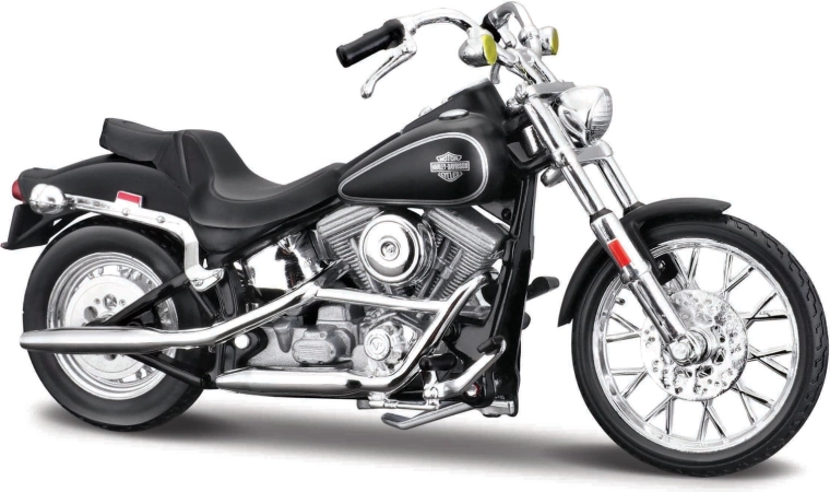 Maisto HD moto 1984 FXST Softail nero opaco 1:18