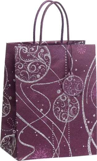 Argus sacchetto regalo natalizio DeLuxe Eco Friendly 18 x 23 cm - 1 pezzo