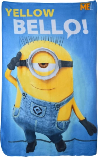 Coperta in pile Minions giallo bello! 100 × 150 cm