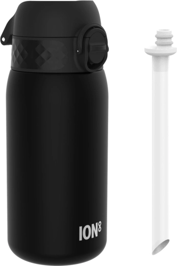 Borraccia per bambini ION8 con cannuccia senza BPA 350 ml nera - 1 pezzo