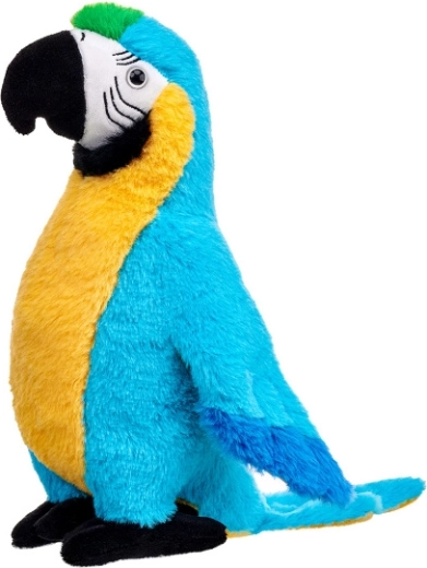 Pappagallo ara di peluche blu 27 cm