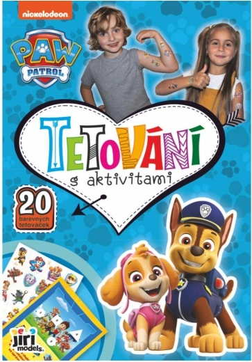 Quaderno con tatuaggi e attività PAW PATROL
