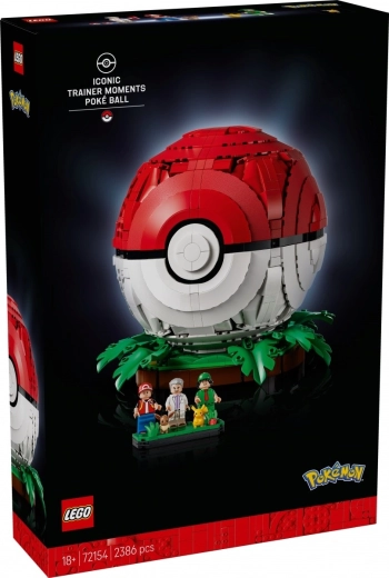 LEGO Pokémon Poké Ball iconica con allenatori