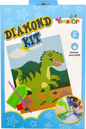 Pittura con diamanti BABY Dino – set creativo per bambini