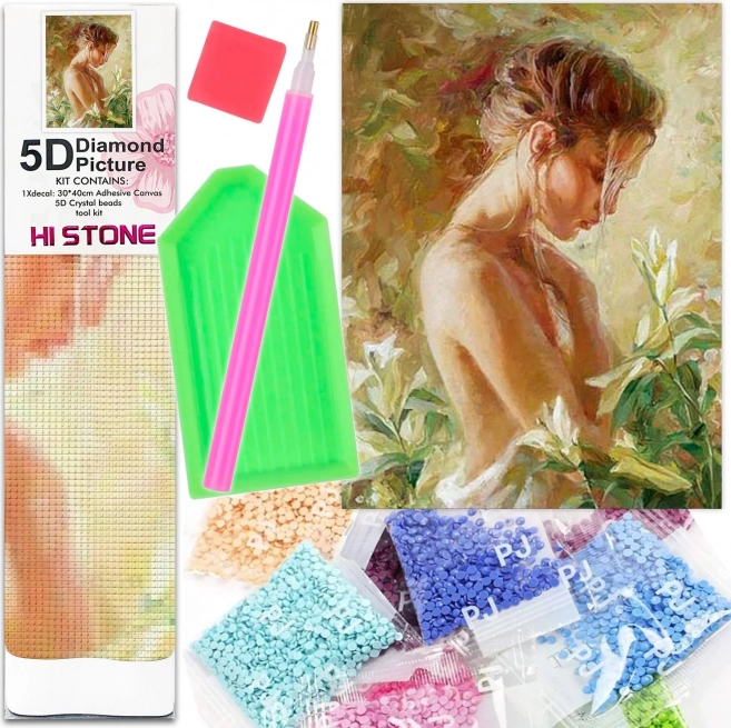 Norimpex pittura con diamanti nudo femminile 30 × 40 cm