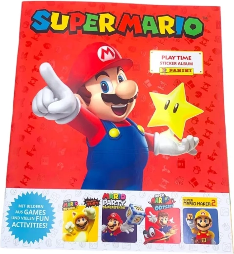 Album da collezione per figurine Super Mario Play Time