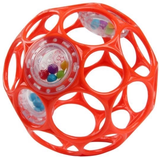 Oball pallina sonaglio Rattle 10 cm arancione