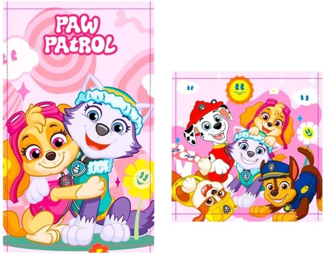 Set di asciugamani Paw Patrol (rosa)