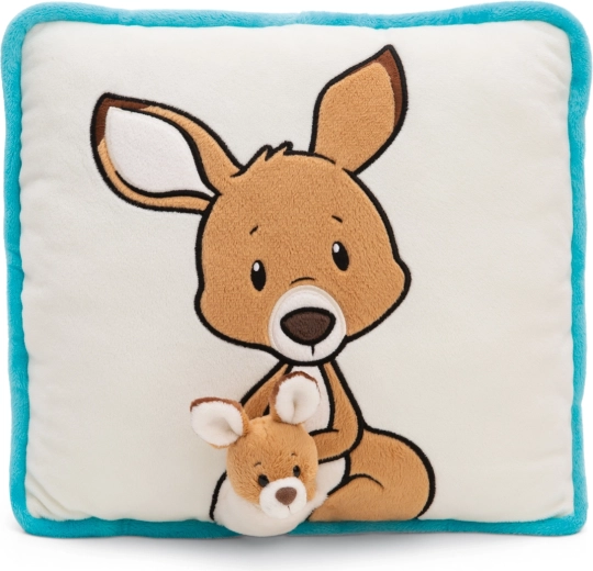 Cuscino di peluche NICI canguro Kelly con cucciolo 30 × 30 cm GREEN