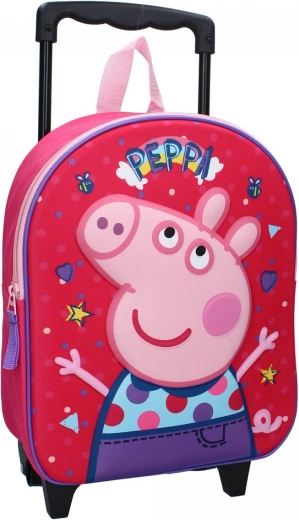 Zaino da viaggio 3D con ruote Peppa Pig