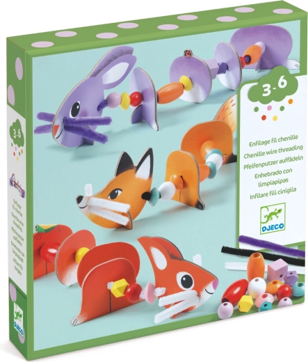 Set creativo per infilare animaletti DJECO
