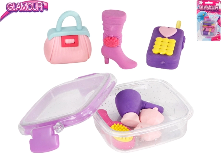 Set Glamour di gomme a forma di accessori di moda