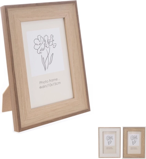 Cornice portafoto in legno 13 × 18 cm (3 varianti)