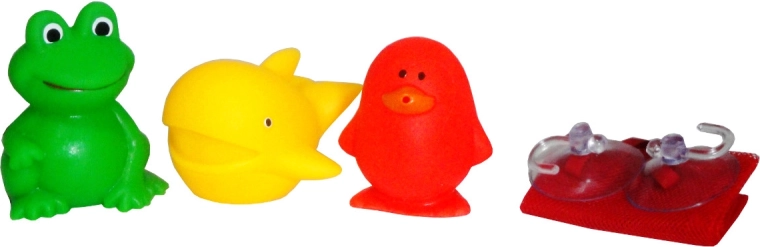 Giochi da bagno squeak in rete – set da 3 pezzi