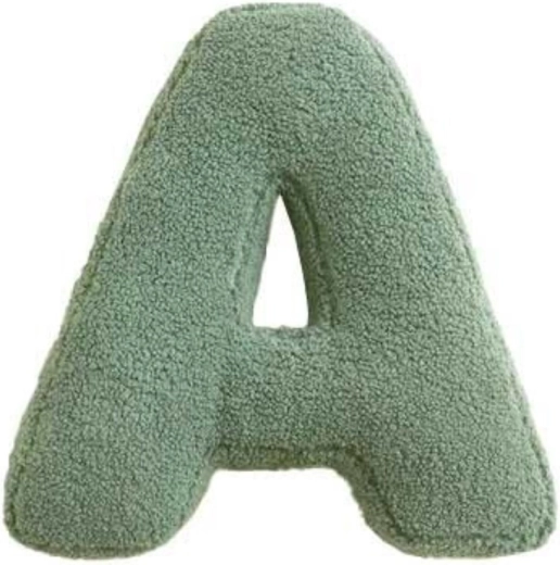 Mealini lettera di peluche A verde - 1 pezzo