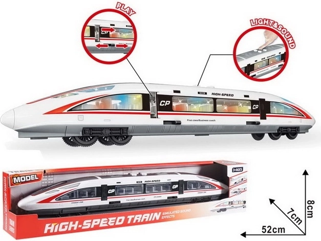Trenino per bambini Hi-SPEED con luci e suoni