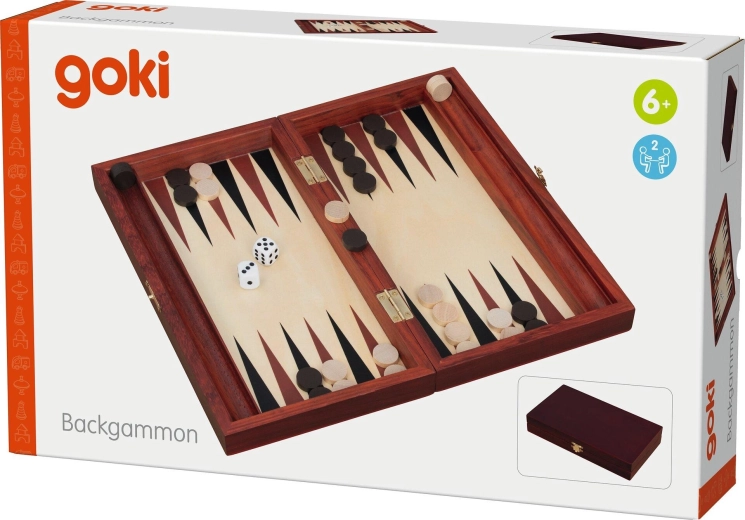 Classico backgammon in versione in legno
