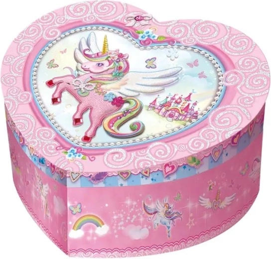 Motivo fiabesco con unicorno