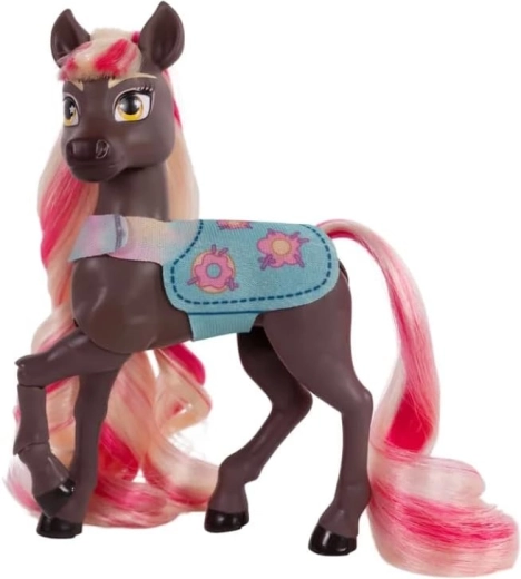 Criniera rosa‑bionda pettinabile