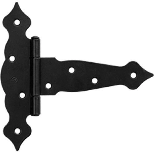 Cerniera decorativa triangolare 150 × 45 × 185 mm, nera, acciaio 2,5 mm